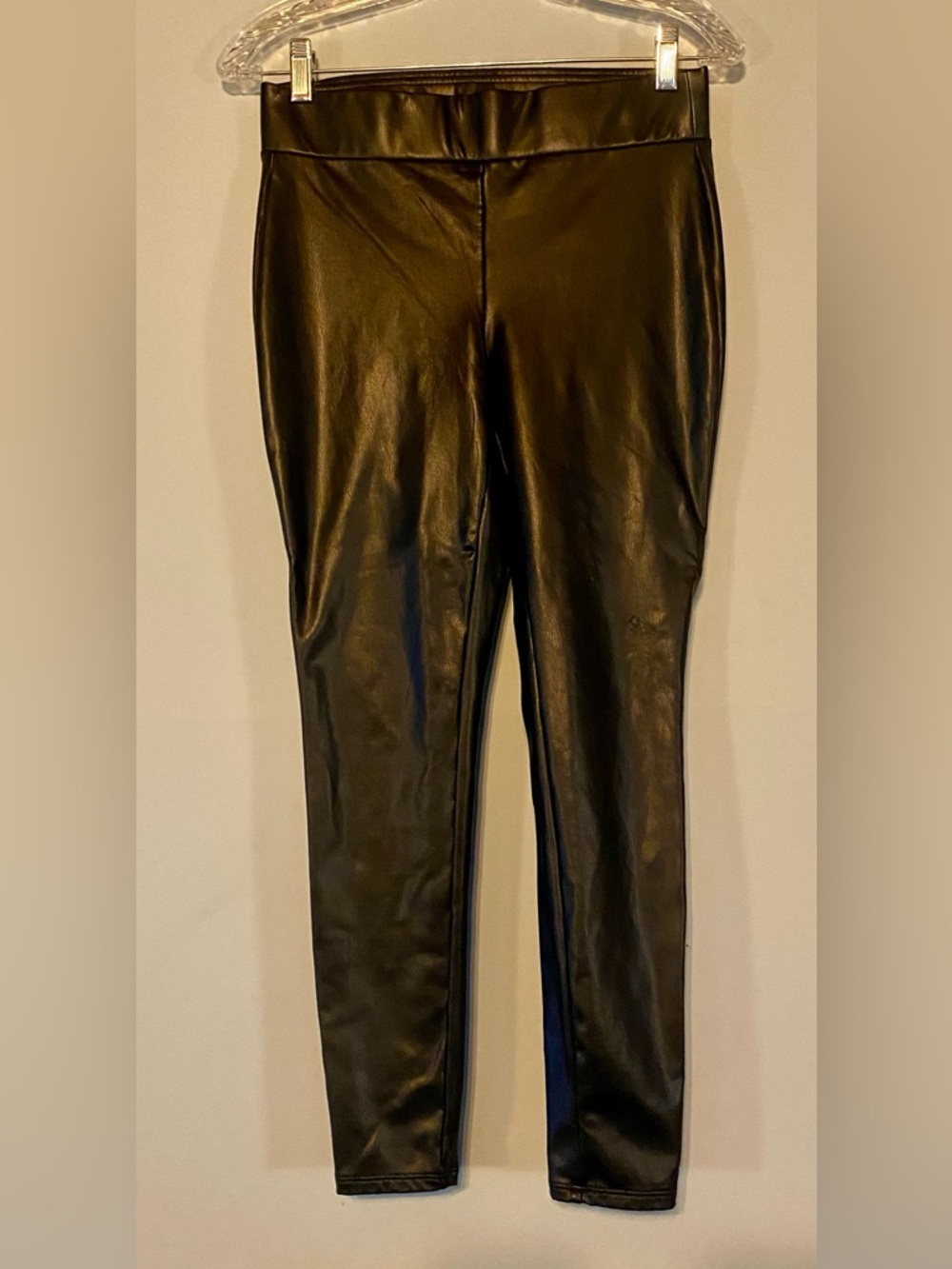 LOFT Black Faux Leather Leggings